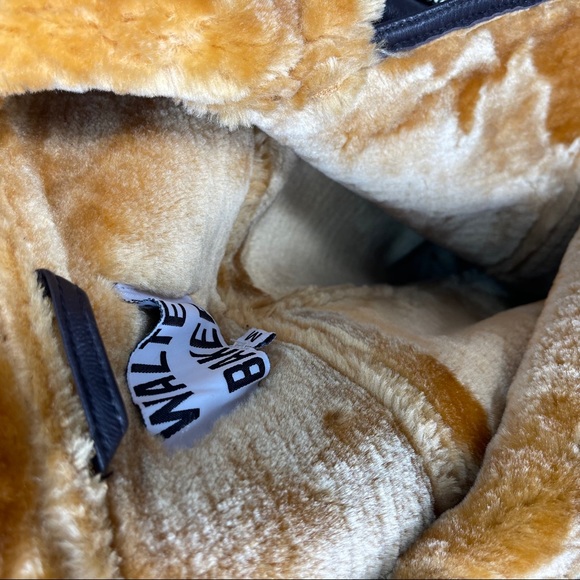 New Walter baker Eduardo faux fur trim leather jacket - Picture 16 of 16